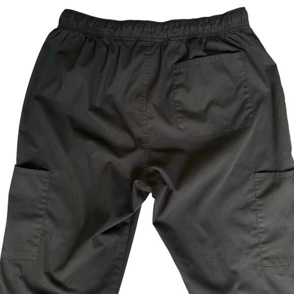 Cherokee Cargo Scrub Pants Sz M Black Medical Clinic Hospital Lab Uniform WW190 - Picture 7 of 11